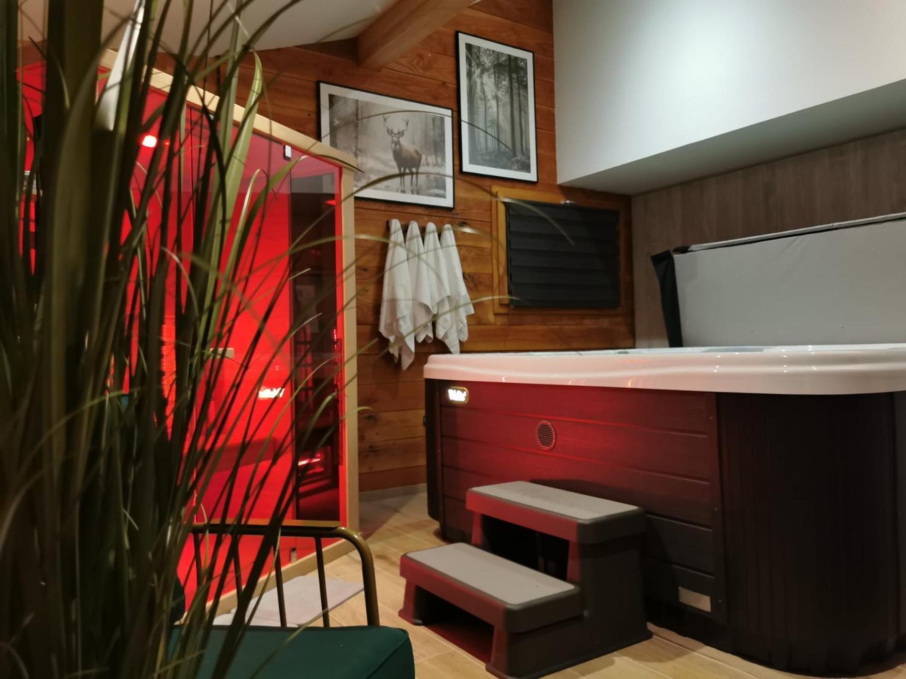 Le Chalet Du Pere Michel, Jacuzzi, Sauna, Jardin Ла-Бресс Экстерьер фото